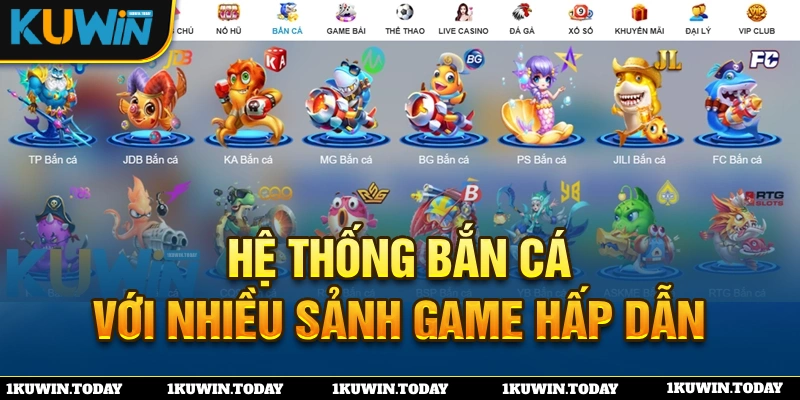 Kho game bắn cá KUWIN siêu chất lượng hiện nay