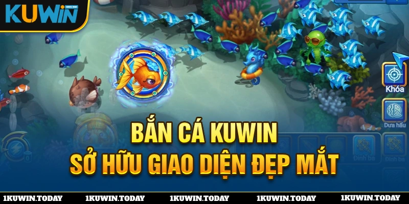 Bắn cá kuwin sở hữu giao diện đẹp mắt 