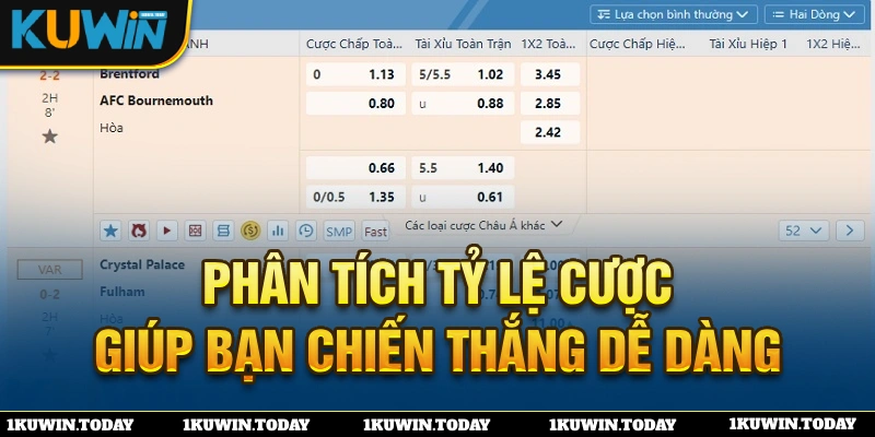 Hướng dẫn tân thủ cách đọc kèo 1x2 tại nhà cái KUWIN